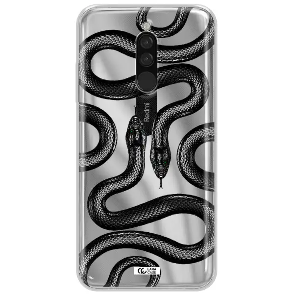 Black Snake Xiaomi Redmi 8 Clear Tpu Case
