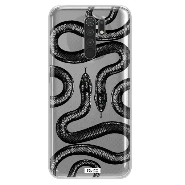 Black Snake Xiaomi Redmi 9 Clear TPU Case
