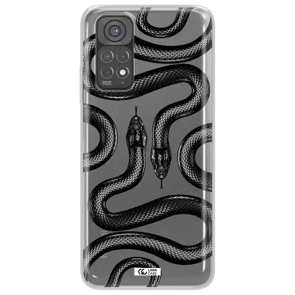 Black Snake Xiaomi Redmi Note 11 Clear TPU Case