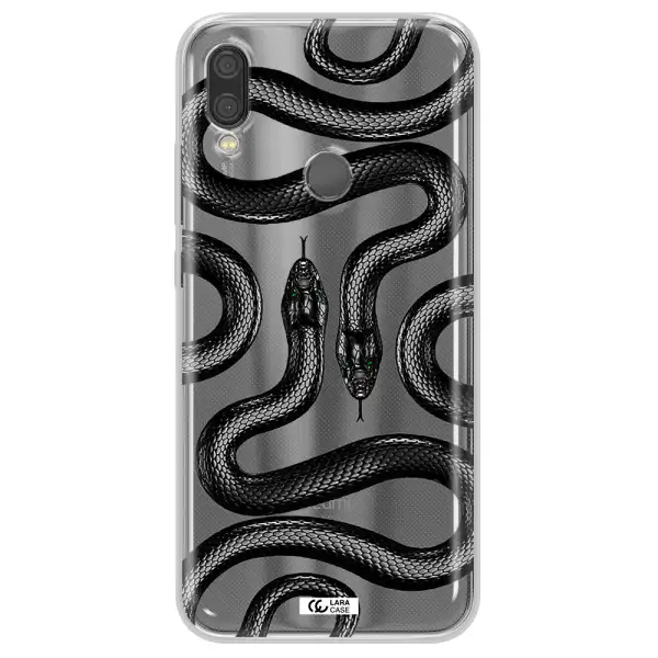 Black Snake Xiaomi Redmi Note 7 Clear TPU Case