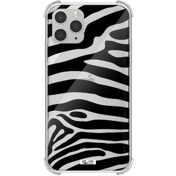 Zebra Apple iPhone 11 pro Clear PC Case