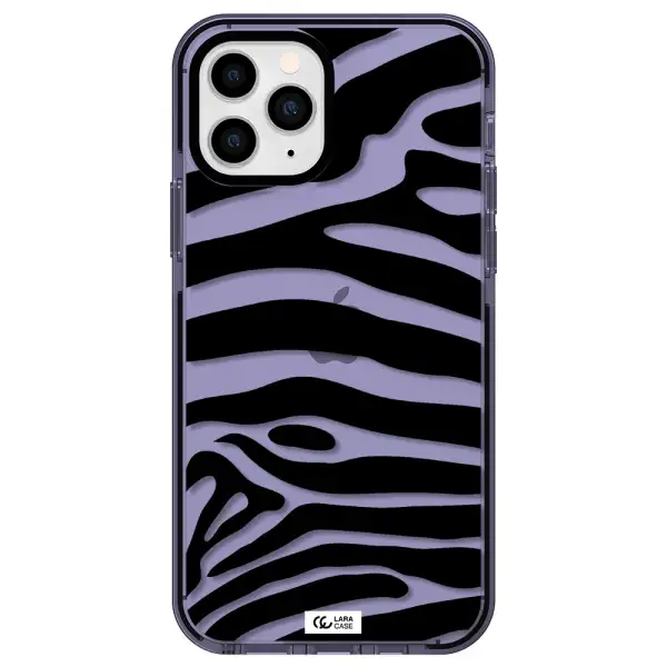 Zebra Apple iPhone 11 pro impact Lilac Case
