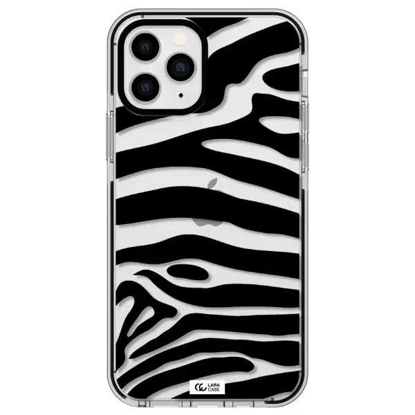 Zebra Apple iPhone 11 pro max impact black border Case