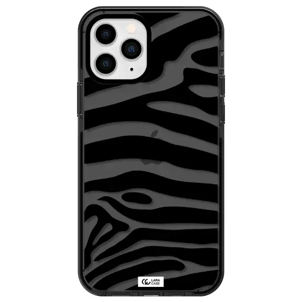 Zebra Apple iPhone 11 pro max impact Smoke Black Case