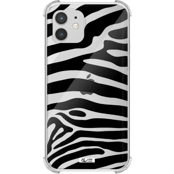 Zebra Apple iPhone 12 Clear PC Case