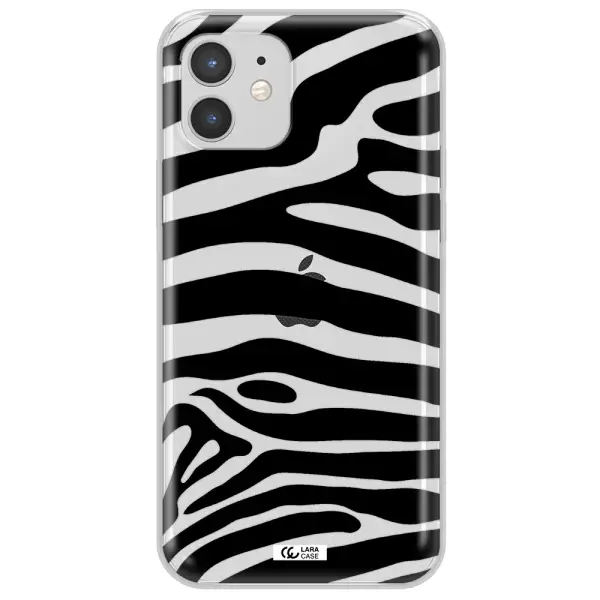 Zebra Apple iPhone 12 Clear TPU Case