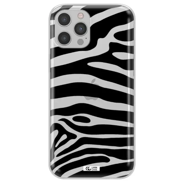 Zebra Apple iPhone 12 pro Clear TPU Case