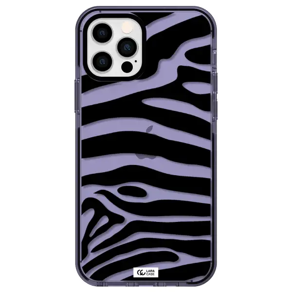 Zebra Apple iPhone 12 pro impact Lilac Case