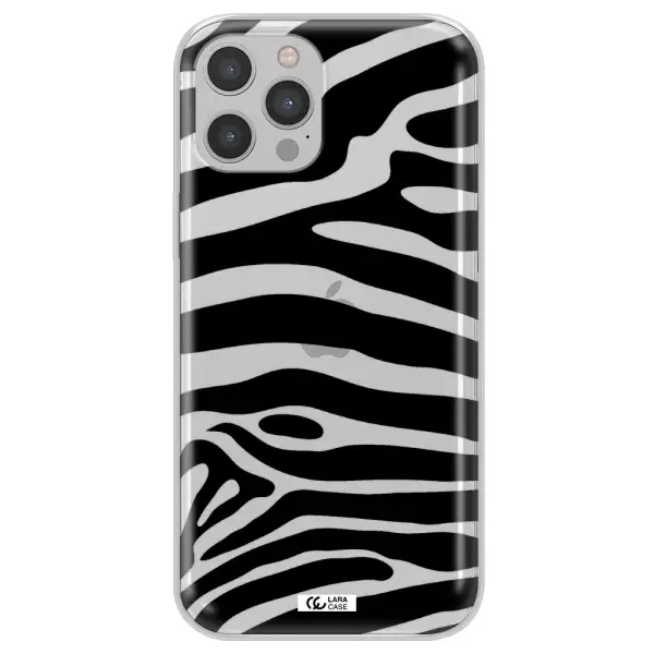Zebra Apple iPhone 12 pro max Clear TPU Case