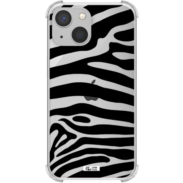 Zebra Apple iPhone 13 Clear PC Case
