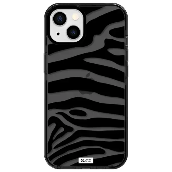 Zebra Apple iPhone 13 impact Smoke Black Case