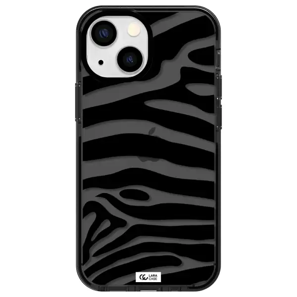 Zebra Apple iPhone 13 mini impact Smoke Black Case