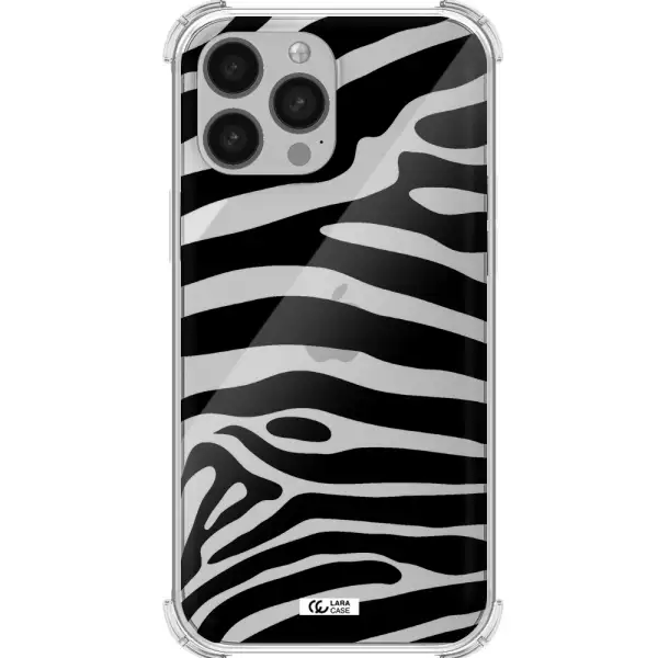 Zebra Apple iPhone 13 Pro Max Clear PC Case
