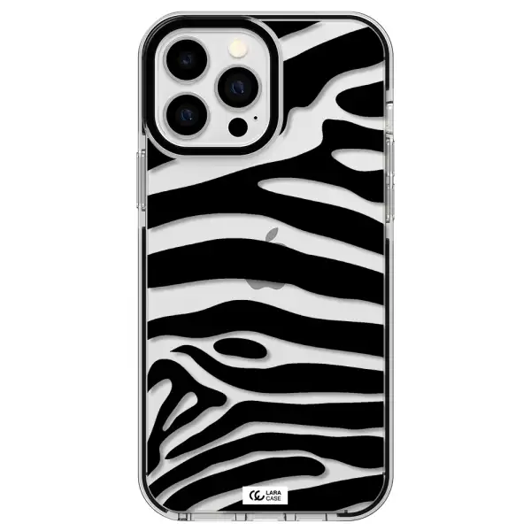 Zebra Apple iPhone 13 Pro Max impact black border Case