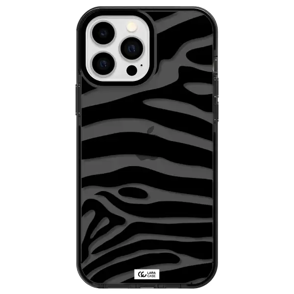 Zebra Apple iPhone 13 Pro Max impact Smoke Black Case