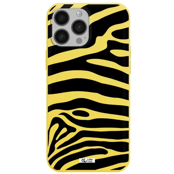 Zebra Apple iPhone 13 Pro Silicone canary yellow Case