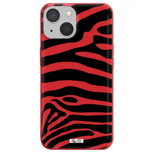 Zebra Apple iPhone 13 Silicone Imperial Red Case