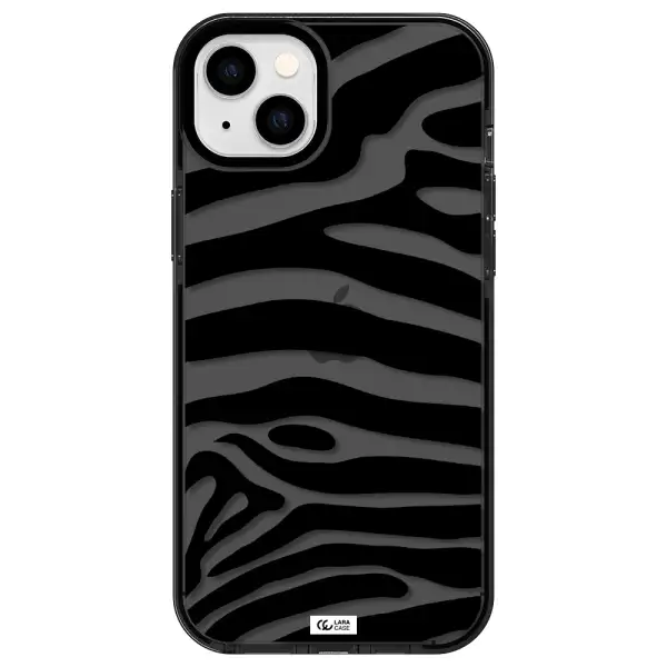 Zebra Apple iPhone 14 plus impact Smoke Black Case
