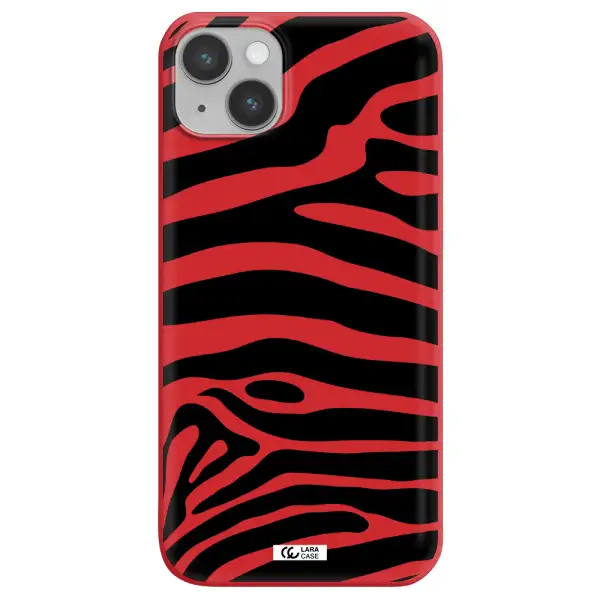 Zebra Apple iPhone 14 plus Silicone Imperial Red Case