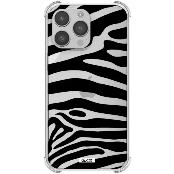 Zebra Apple iPhone 14 pro Clear PC Case