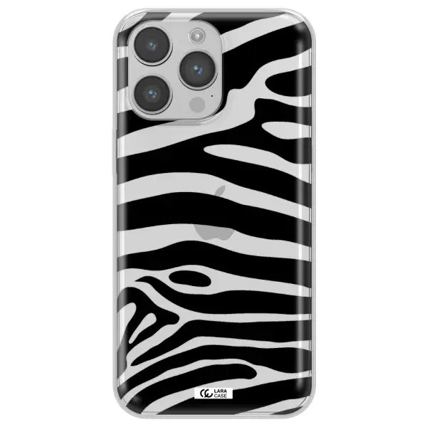 Zebra Apple iPhone 14 pro Clear TPU Case