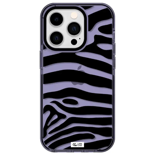 Zebra Apple iPhone 14 pro impact Lilac Case