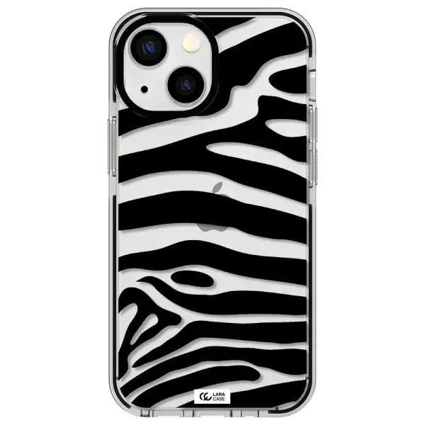 Zebra Apple iPhone 15 impact black border Case