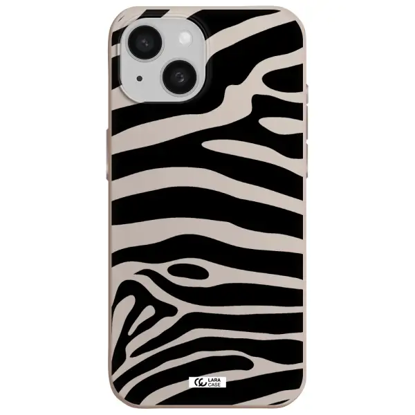 Zebra Apple iPhone 15 Silicone Stone Case