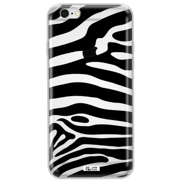 Zebra Apple iPhone 6 Clear TPU Case