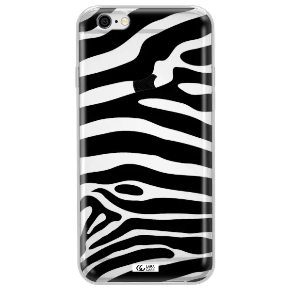 Zebra Apple iPhone 6 plus Clear TPU Case
