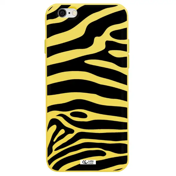 Zebra Apple iPhone 6 Silicone canary yellow Case