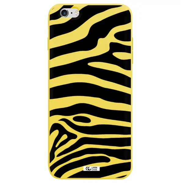 Zebra Apple iPhone 6S Silicone canary yellow Case