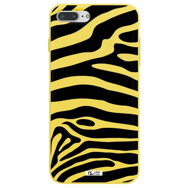 Zebra Apple iPhone 7 plus Silicone canary yellow Case