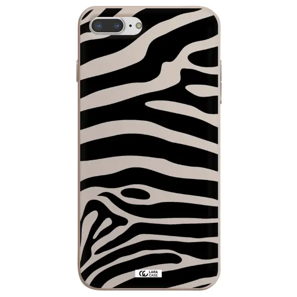Zebra Apple iPhone 8 plus Silicone Stone Case