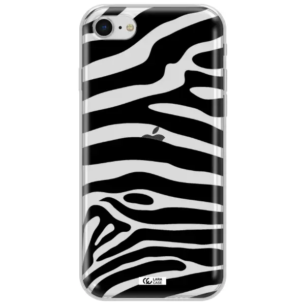Zebra Apple Iphone Se 2020 Clear Tpu Case