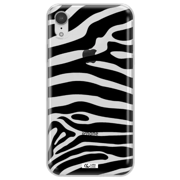 Zebra Apple iPhone XR Clear TPU Case