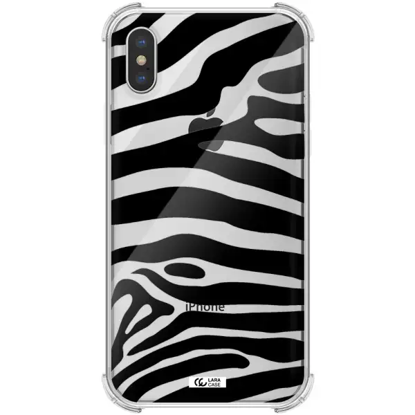 Zebra Apple iPhone XS Clear PC Case