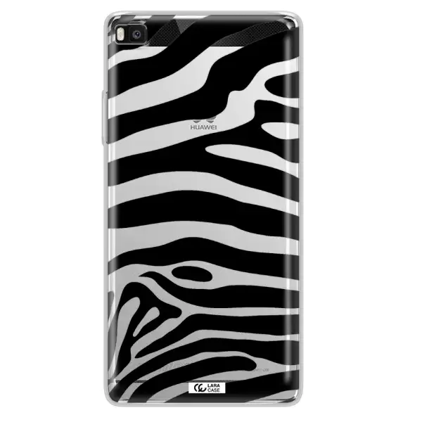 Zebra Huawei P8 Clear TPU Case