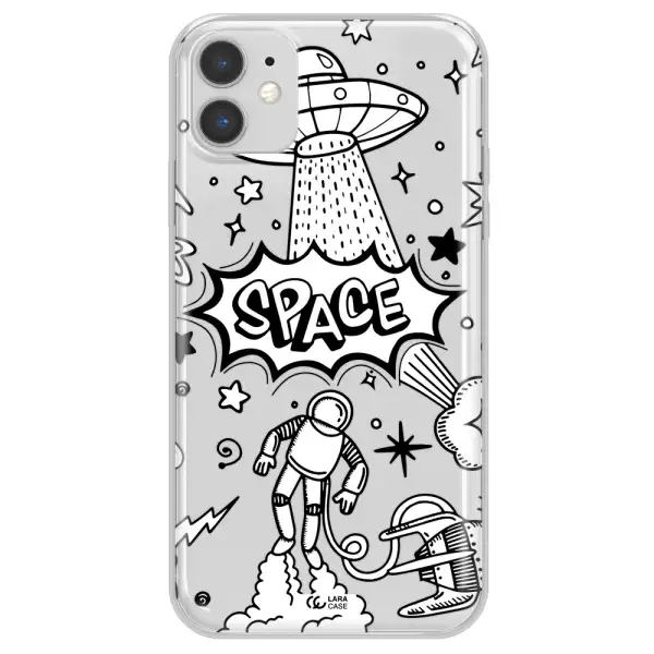 Space Poster Apple iPhone 11 Clear TPU Case