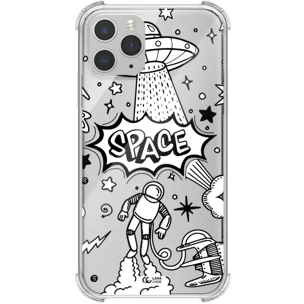 Space Poster Apple iPhone 11 pro max Clear PC Case