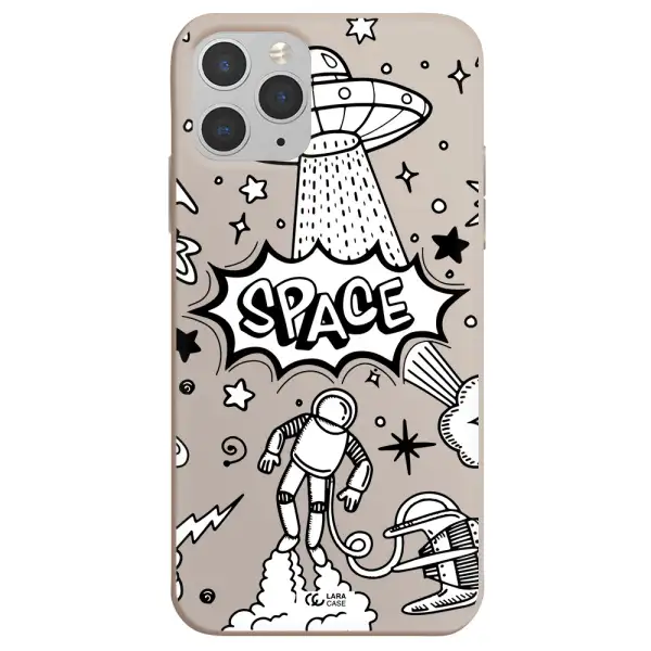 Space Poster Apple iPhone 11 pro max Silicone Stone Case