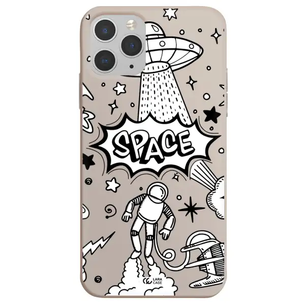 Space Poster Apple iPhone 11 pro Silicone Stone Case