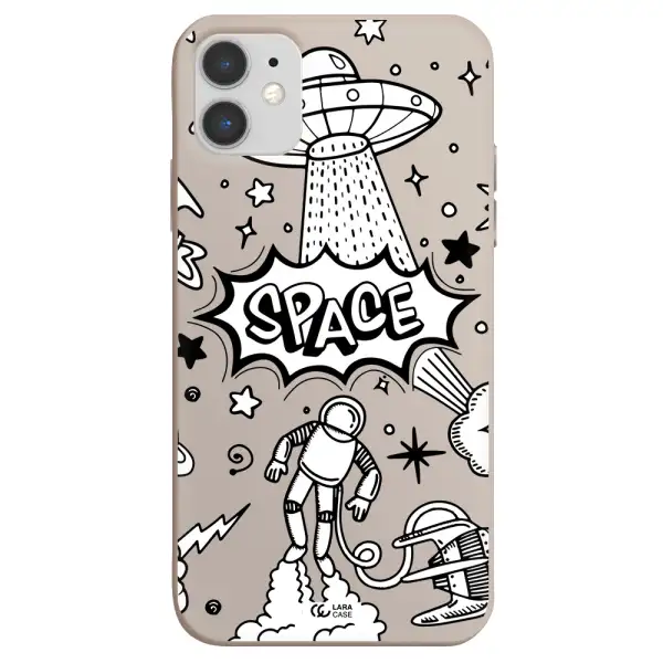 Space Poster Apple iPhone 11 Silicone Stone Case