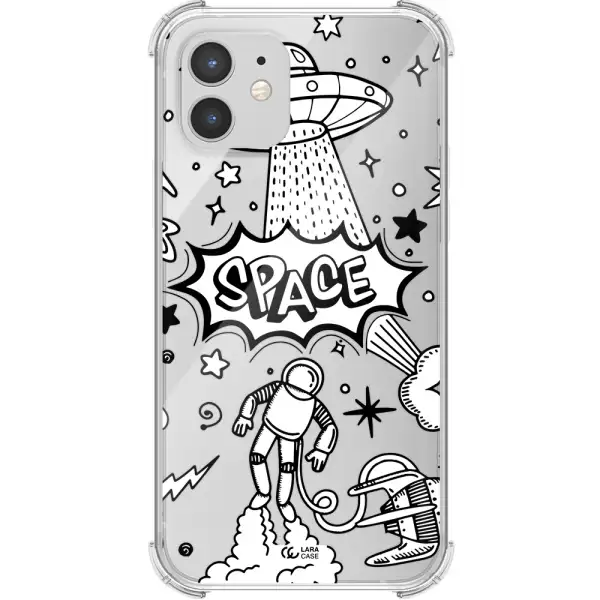 Space Poster Apple iPhone 12 Clear PC Case