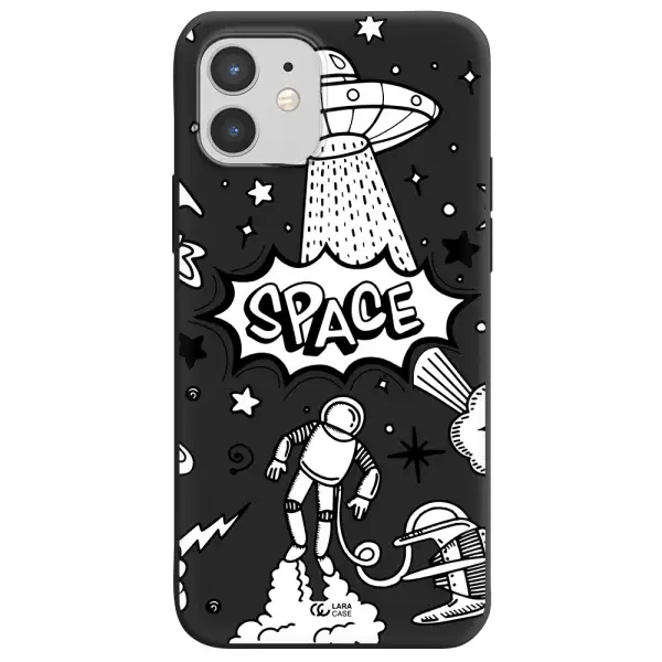 Space Poster Apple iPhone 12 mini Silicone black Case