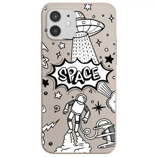 Space Poster Apple iPhone 12 mini Silicone Stone Case