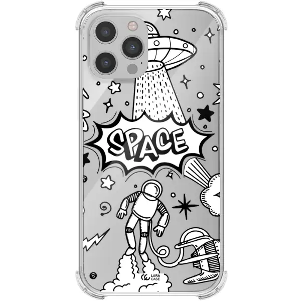 Space Poster Apple iPhone 12 pro Clear PC Case