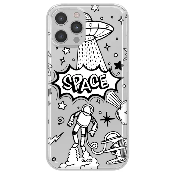 Space Poster Apple iPhone 12 pro Clear TPU Case