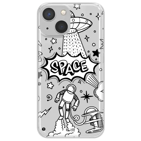 Space Poster Apple iPhone 13 Clear TPU Case