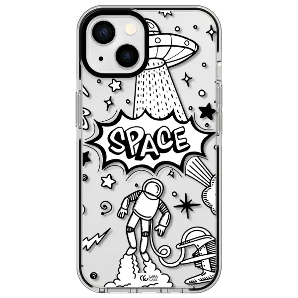 Space Poster Apple iPhone 13 impact black border Case